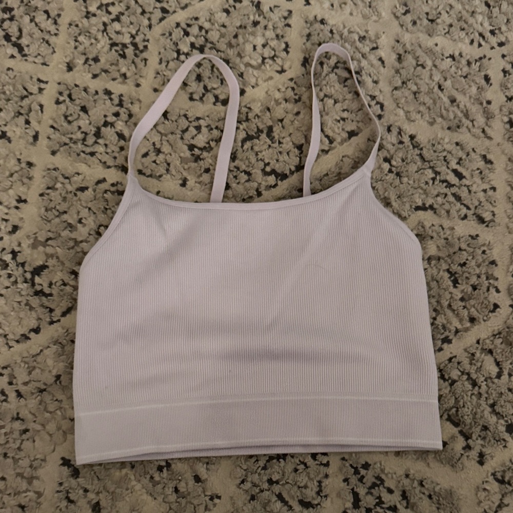 Aerie Light Purple Ribbed Top